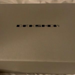Brand New out the box Rick Owens size 41 made in Italy Cargo sneaks black/milk
